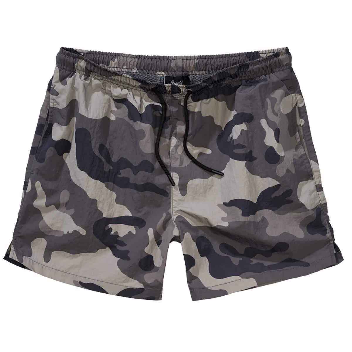 Szorty kąpielowe Brandit Swimshort Basic - Grey / Camo XL [XL]