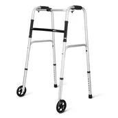 Kule i balkoniki - Balkonik rehabilitacyjny aluminiowy z kółkami 4FIZJO - miniaturka - grafika 1