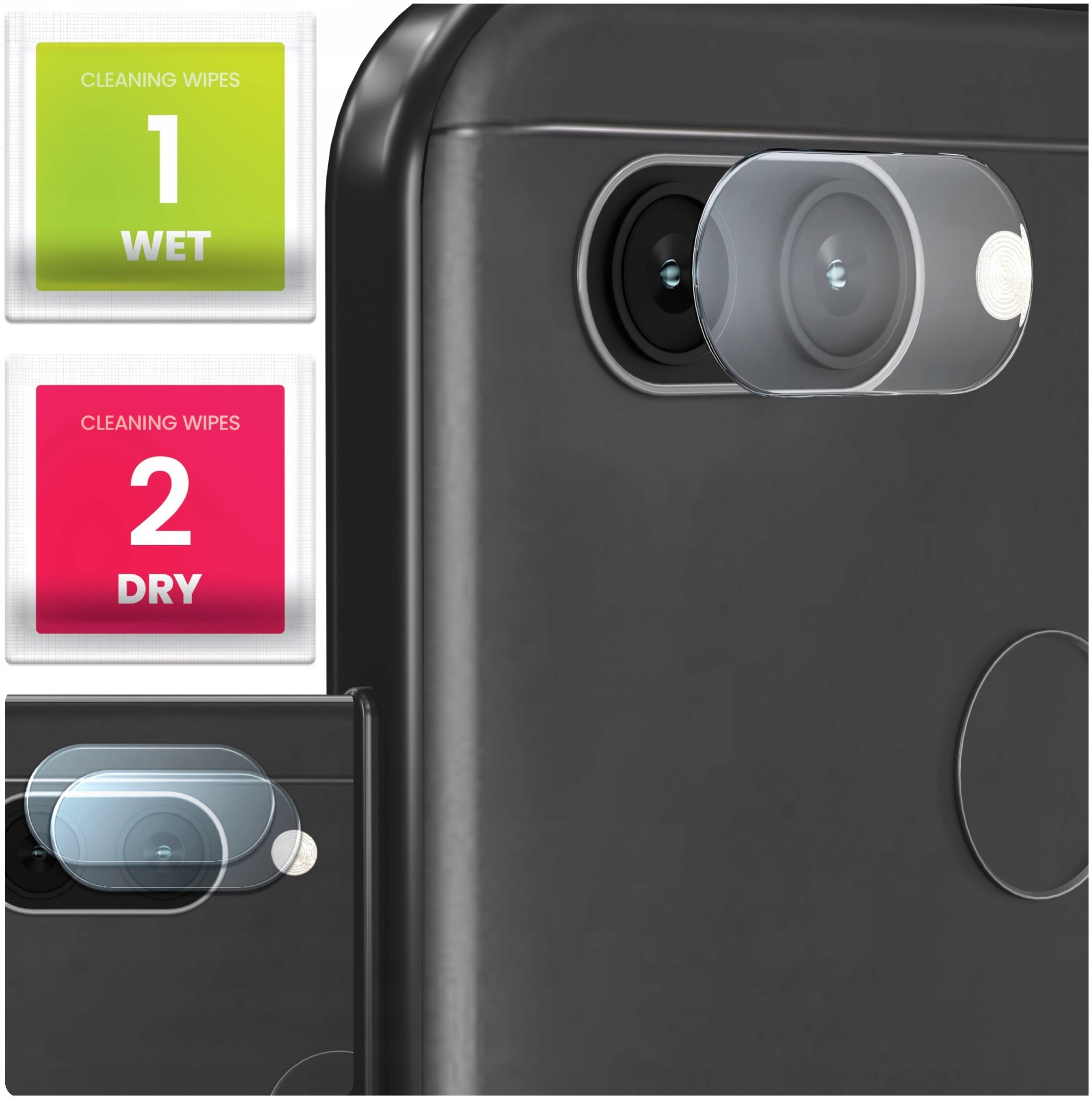 2-PAK Szkło Na Aparat Do Xiaomi Redmi 6 Hartowane, Ochronne, Na Obiektyw