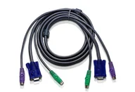 Kable komputerowe i do monitorów - ATEN 10ft PS/2 kabel KVM Czarny 3 m 2L-1003P/C - miniaturka - grafika 1