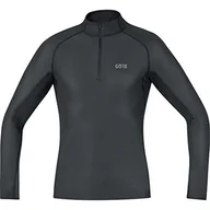Koszulki męskie - Gore Wear koszulka męska M WINDSTOPPER Base Layer Thermo wysoki kołnierz Shirt, czarny, s -9900-Small100325990003-9900 - miniaturka - grafika 1