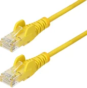 Kable miedziane - StarTech N6PAT150CMYLS kabel sieciowy Żółty 1,5 m Cat6 U/UTP UTP - miniaturka - grafika 1