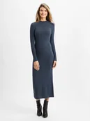 Sukienki - Noisy May Damska sukienka z dzianiny - NMVillage Kobiety szary jednolity, S - miniaturka - grafika 1