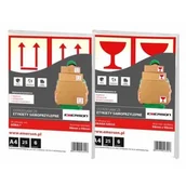 Etykiety samoprzylepne i bloki etykiet - Emerson Etykiety ostrzegawcze A4 góra (25) - miniaturka - grafika 1