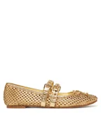 Baleriny - Guess Baleriny FLJKNN FAB02 Złoty - miniaturka - grafika 1