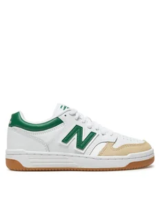 New Balance Sneakersy GSB480SG Biały - Buty dla chłopców - miniaturka - grafika 1