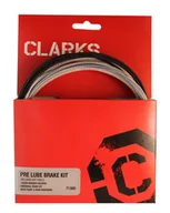 Hamulce rowerowe - Clarks Zestaw hamulcowy CLARK'S PRE LUBE WATER CARBON MTB/Szosa uniwersalny + uszczelnienie pancerz srebrny karbon (DWZ) A-CLA-7138D - miniaturka - grafika 1
