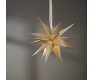 Ozdoby bożonarodzeniowe - Eglo 411566 - Dekoracja bożonarodzeniowa DECEMBER Gwiazda 1xE14/25W/230V 35 cm beżowa - miniaturka - grafika 1