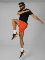 Spodenki męskie - 4F Spodenki treningowe szybkoschnące męskie - pomarańczowe XXL - miniaturka - grafika 1