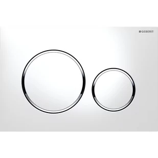 Geberit Sigma 20 przycisk do wc biały chrom bł biały115882KJ1 115.882.KJ.1 - Przyciski spłukujące - miniaturka - grafika 3
