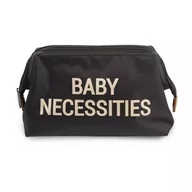 Torby i organizery dla mam - Childhome kosmetyczka baby necessities czarno-złota - miniaturka - grafika 1