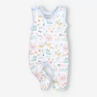 Pajacyki dla niemowląt - Śpiochy niemowlęce SUNNY z bawełny organicznej dla dziewczynki-68 - miniaturka - grafika 1