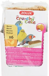 ZOLUX Crunchy Cake - ciasteczka z miodem X6 - Przysmaki dla ptaków - miniaturka - grafika 1