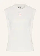 Koszulki i topy damskie - Ichi Dzianinowy Top Ihlibella beige - miniaturka - grafika 1