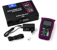 Akcesoria TV-SAT - Miernik satelitarny Spacetronik S-22 DVB-S2/S2X IPTV M3U H.265 - miniaturka - grafika 1