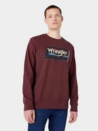 Bluzy męskie - Męska bluza nierozpinana Wrangler GRAPHIC CREW XXL - miniaturka - grafika 1