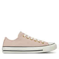 Trampki damskie - Trampki Converse Chuck Taylor All Star Leather A13816C Różowy - miniaturka - grafika 1
