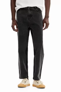 Spodnie męskie - Desigual jeansy męskie - grafika 1