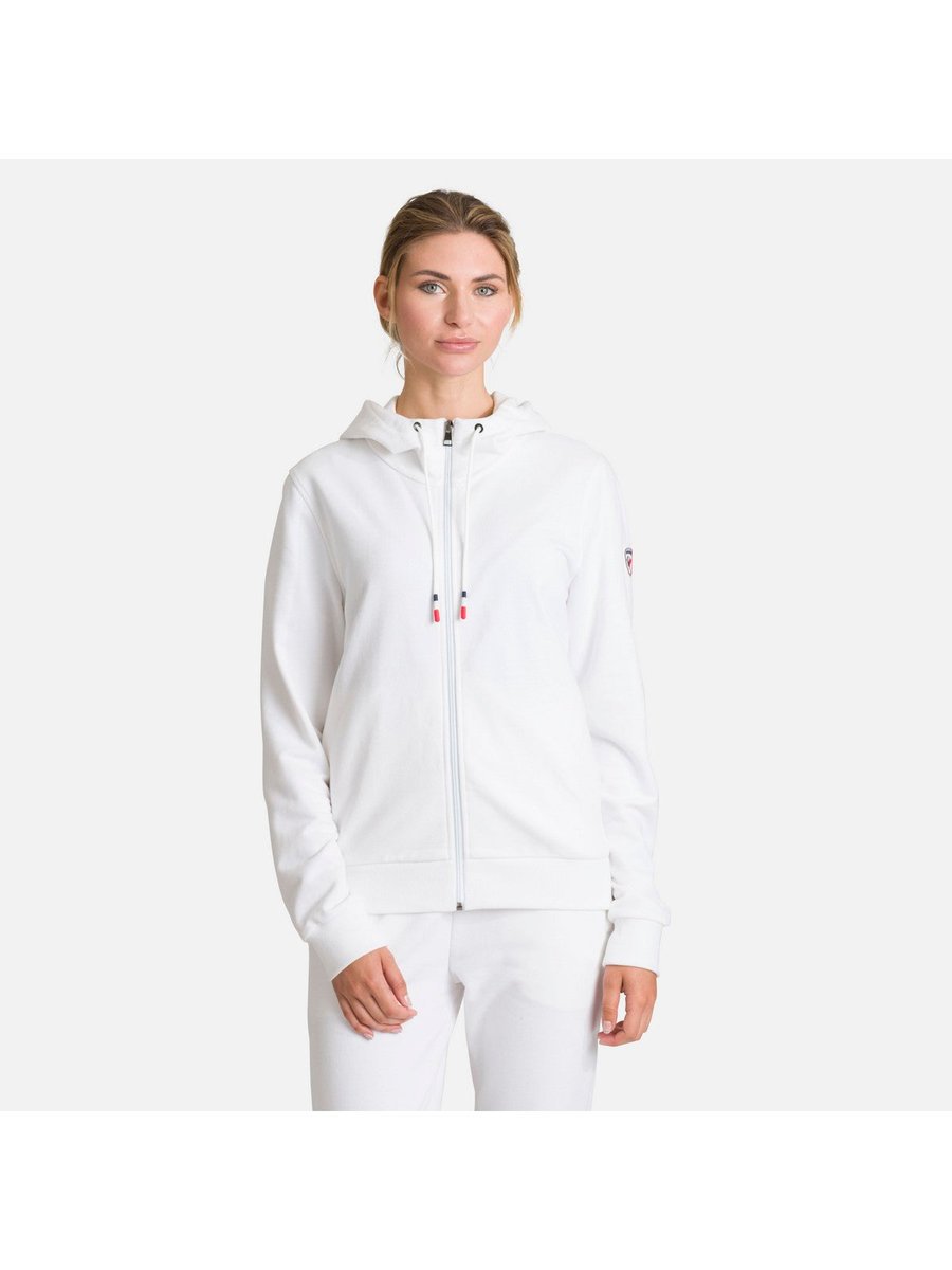 Bluza Rossignol W Logo Sweat Fz Hood Fl biały L