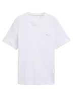 Koszulki męskie - Tom Tailor Koszulka w kolorze białym - miniaturka - grafika 1