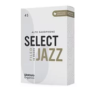 Akcesoria do instrumentów dętych - D'Addario Organiczne Select Jazz Filed Alto Stroiki Saksofon - stroiki Sax - Pierwsza i jedyna Organiczna trzcina - 4 miękkie, 5 opakowań - miniaturka - grafika 1