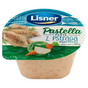Lisner Pastella Pasta z pstrąga wędzonego 80 g - Konserwy i dania rybne - miniaturka - grafika 1