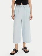 Spodnie damskie - Pieces Kuloty Sastina 17156930 Błękitny Loose Fit - miniaturka - grafika 1