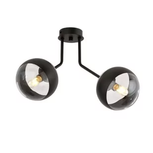 Emibig Nova lampa sufitowa 2-punktowa czarna/stripe 1139/2 1139/2 - Lampy sufitowe - miniaturka - grafika 1