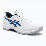 Buty sportowe męskie - Buty do squasha męskie ASICS Gel-Court Hunter 3 white/illusion blue - miniaturka - grafika 1