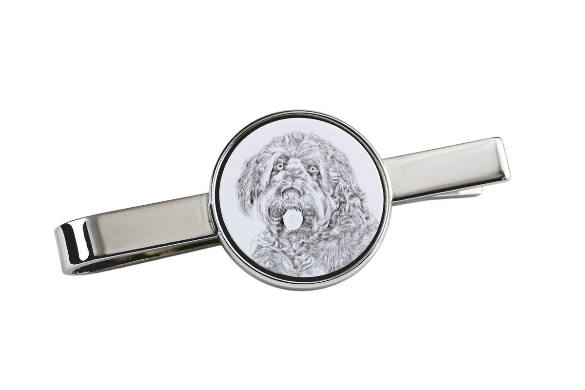 Otterhound, Pies na wydry - spinka do krawata z psem, personalizowany klips do krawata, wyjątkowy prezent dla mężczyzny marki Art-Dog
