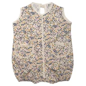 Rampersy - Hi Little One rampers dla dziewczynki BOHO FLOPI Powder roz L Pom Pom - miniaturka - grafika 1