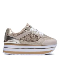 Sneakersy damskie - Sneakersy Guess Hansin2 FL5HNS FAL12 Złoty - miniaturka - grafika 1