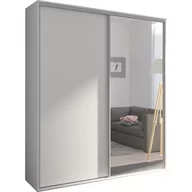 Szafy - Szafa 204 z 1 Lustrem Grande Maridex Czarny Mat - miniaturka - grafika 1