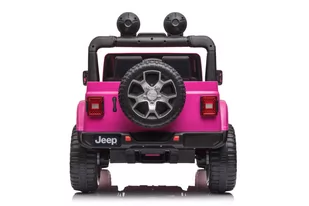 Pojazd na Akumulator Jeep Wrangler Rubicon DK-JWR555 Różowy - Pojazdy elektryczne dla dzieci - miniaturka - grafika 4