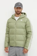 Kurtki męskie - adidas kurtka puchowa Essentials męska kolor zielony zimowa IX8905 - miniaturka - grafika 1