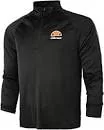 Koszulki męskie - Ellesse Bovaro 1/2 Zip Top Koszulka z długim rękawem, Mężczyzna, Black, XS - miniaturka - grafika 1