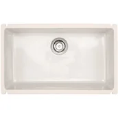 Zlewozmywaki - Zlewozmywak SONRA Lagos 700 U Biały - miniaturka - grafika 1