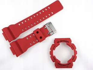 Czerwony komplet pasek i bezel Casio GA-100 GA-110 GA-120 GD-100 GA-140 - Akcesoria do zegarków - miniaturka - grafika 1