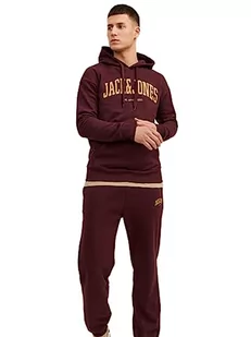 Bestseller A/S Męska bluza z kapturem JJEJOSH Sweat Hood NOOS, Port Royale, XXL, port royale, XXL - Bluzy męskie - miniaturka - grafika 1