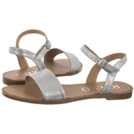 Sandały damskie - Sandały Srebrne 0AFN9_AQ _5TR (RY1100-b) Ryłko - miniaturka - grafika 1