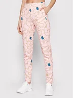 Spodnie sportowe damskie - Guess Spodnie dresowe Donna V2GB16 FL04Q Różowy Regular Fit - miniaturka - grafika 1