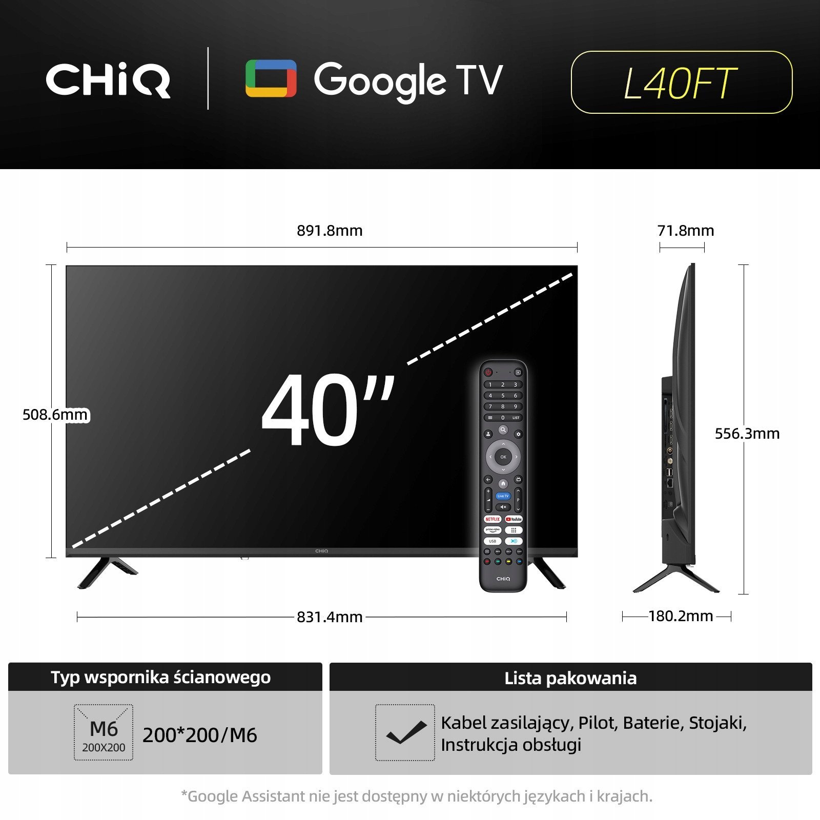 CHiQ L40FT TV 40