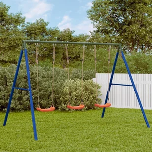 Huśtawka vidaXL vidaXL Huśtawka ogrodowa z 3 siedziskami - Place zabaw - miniaturka - grafika 1