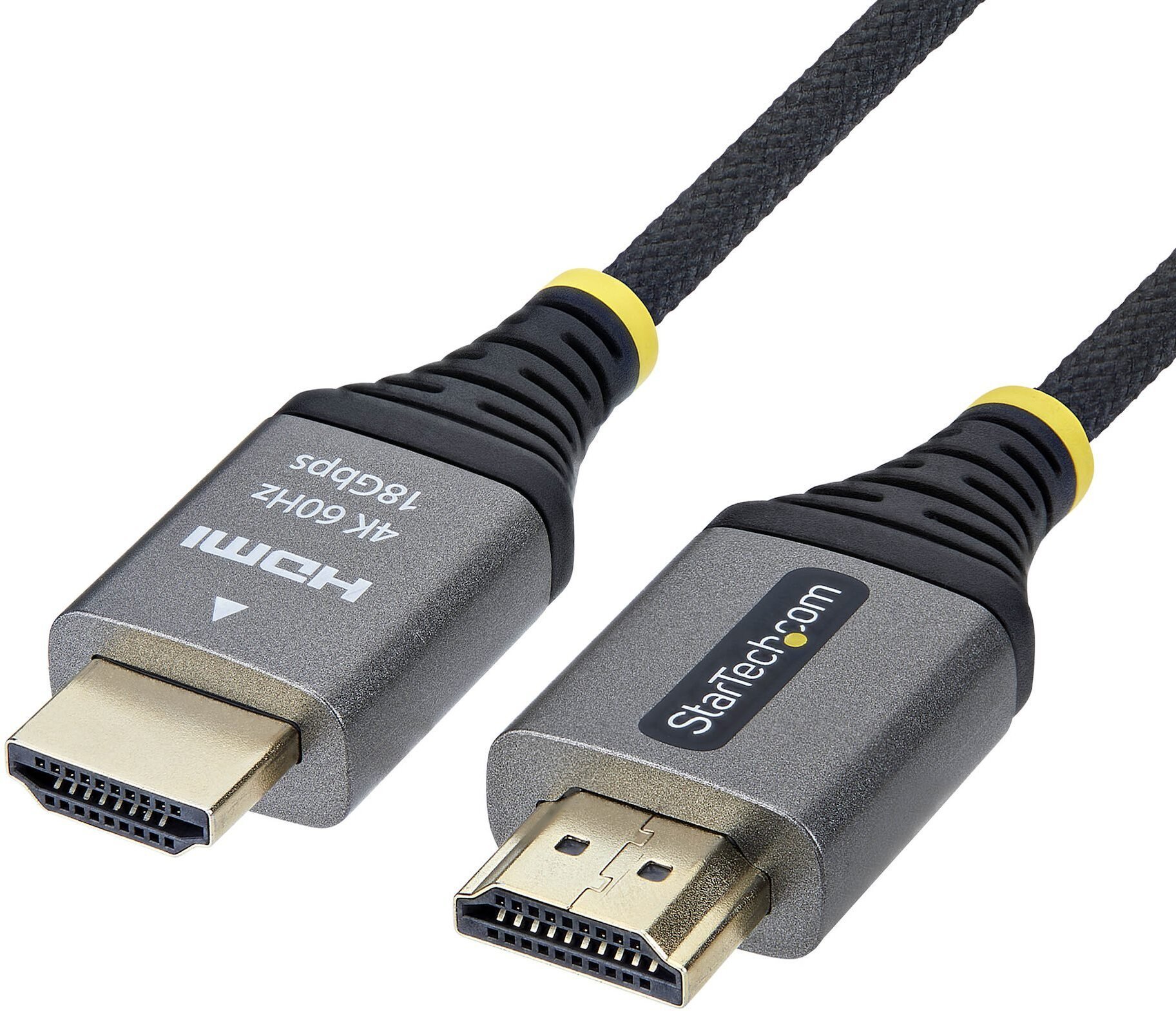 Kabel StarTech HDMI HDMI Typu A Standard Czarny, Srebrny HDMI2-FLEX-4K60-1M