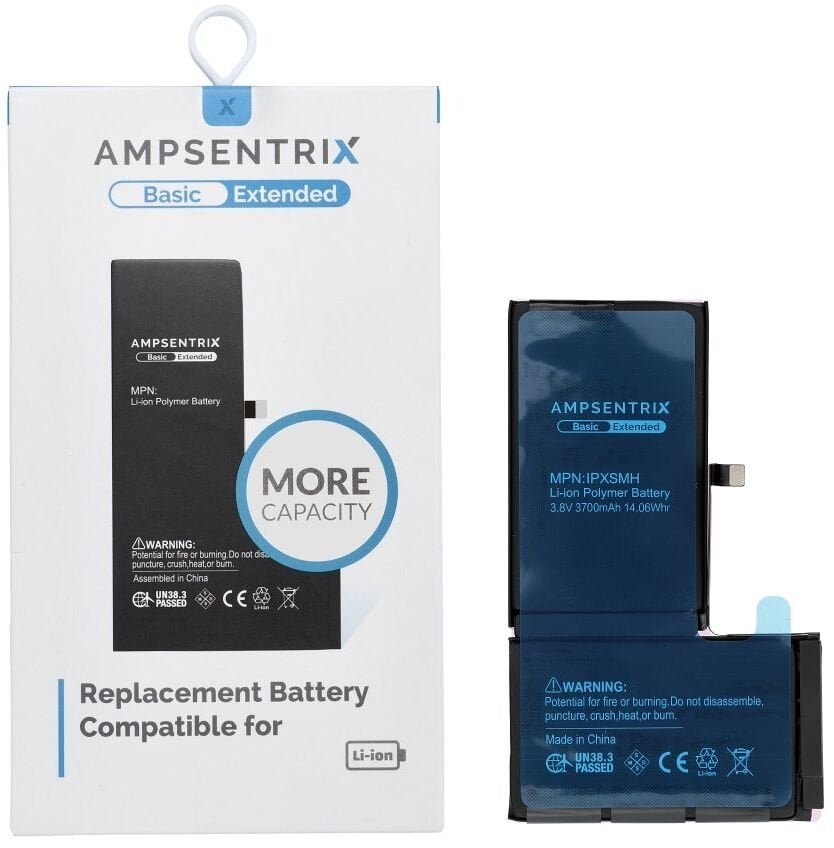 AmpSentrix Basic bateria do iPhone XS Max zwiększona pojemność