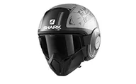 Kaski motocyklowe - Kask motocyklowy Shark Strik Tribute RM Mat SAA, czarny/szary, XS - miniaturka - grafika 1