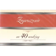 Kartki okolicznościowe i zaproszenia - Trend Zaproszenie Urodziny 40 ZT07 10 szt. - miniaturka - grafika 1