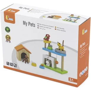 Viga Toys Viga Toys VIGA Zwierzęta Domowe Drewniany Plac Zabaw Zestaw 6971608445682 - Figurki dla dzieci - miniaturka - grafika 1