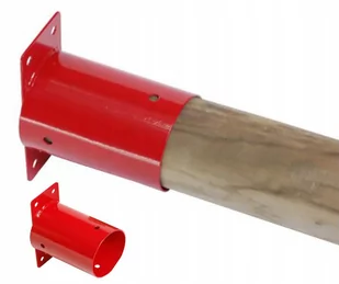Łącznik ścienny do huśtawki belka okrągła 10cm czerwony - Place zabaw - miniaturka - grafika 1