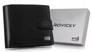 Skórzany Portfel Męski Z Systemem Rfid Zamykany Na Zatrzask Lumarko! - Portfele - miniaturka - grafika 3